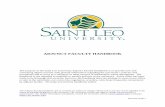 ADJUNCT FACULTY HANDBOOK - documents.saintleo.edudocuments.saintleo.edu/docs/FDT100/Adjunct_Faculty_Handbook.pdf · The purpose of the Saint Leo University Adjunct Faculty Handbook