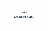 UNIT 4. CARBOHYDRATES - RUA: Principalrua.ua.es/dspace/bitstream/10045/38480/2/U4-Degree_ARA_correction_EN.pdf · 4.1 INTRODUCTION : • Carbohydrates are the single most abundant