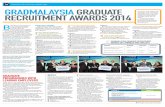 GRADMALAYSIA GRADUATE RECRUITMENT AWARDS 2014 · 10 mystarjob.com, saturday 9 August 2014 GRADMALAYSIA GRADUATE RECRUITMENT AWARDS 2014 B ACK for the second year in a row, the gradmalaysia