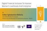 Digital Financial Inclusion To Improve Women’s Livelihoods ... · 5. th. February 2019, b W-Room, WTO Office, Geneva, Switzerland . Deployed as technology solution to help both