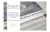 The Pari Passu Dilemma in the Sovereign Debt Context · The Pari Passu Dilemma in the Sovereign Debt Context 2 Time constraint, just to ignite the discussion. Only substantial aspects—no