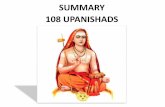 SUMMARY 108 UPANISHADS - vedantastudents.com · Rama Upanishad (164) Siddhanta Upanishad (177) Visrama Upanishad (190) Rama Krishna Upanishad (165) Siddhanta sara Upanishad (178)