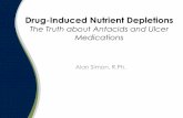 Drug-Induced Nutrient Depletions - drhardy.org Nutrient Depletions The Truth...H2RAs Cause Vitamin B12 Deficiency • H2RAs decrease acid secretion by the gastric parietal cells. •