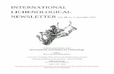 INTERNATIONAL LICHENOLOGICAL NEWSLETTER Vol. 49, no. 2 ... · INTERNATIONAL LICHENOLOGICAL NEWSLETTER Vol. 49, no. 2, December 2016 Official publication of the International Association