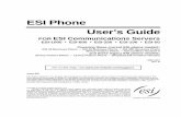 ESI Phone User’s Guide - pdvn.net · ESI 40D, a digital phone; and the ESI 40IP, a 10/100 Ethernet IP phone. Additionally, it supports up to two optional Additionally, it supports