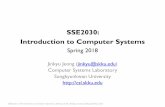 SSE2030: Introduction to Computer Systems - csl.skku.educsl.skku.edu/uploads/SSE2030S18/0-sse2030.pdf · SSE2030:Introduction to Computer Systems, Spring 2018, Jinkyu Jeong(jinkyu@skku.edu)