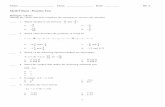 Math 9 Final - Practice Test · y 13 11 9 a. y = 21 – 2x c. y = 3x + 7 b. y = 4x d. y = 15 – 2x ____ 35. Determine the solution to the equation x 3 – 7 = 5. a. 4 c. 25 b. 12