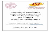 Biomedical knowledge engineering approaches driven by ...bmkeg.isi.edu/files/INCF-2008-burns-handout.pdf · Biomedical knowledge engineering approaches driven by processing the primary