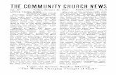 THE COMMUNIT CHURCY NEWH S - smfpl.org€¦ · THE COMMUNIT CHURCY NEWH S Vol. II FridayP Januar 31y 193, STOW6 OHI NoO 5 ,. LITTLE VISIT WITS H INTERESTING FOLK Saturday, Januar