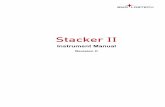 Instrument Manual Stacker, 0901B0001C · BMG LABTECH Operating Manual Stacker II, project number 0901 2005-07-22 0901B0001C 3/15 The Stacker II is designed for use with BMG LABTECH