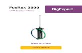 FoxRex 3500 RigExpert · RigExpert ARDF Receiver 3.5MHz User’s manual Made in Ukraine FoxRex 3500 .