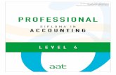Qualification number: XXX/XXX/X - aat.org.uk · Updates to this specification 2 Since first publication of the AAT Professional Diploma in Accounting Qualification specification,