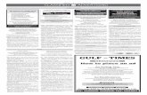 CLASSIFIED ADVERTISING - img.gulf-times.com · CLASSIFIED ADVERTISING Gulf Times 1 Tuesday, December 15, 2015 A LIMOUSINE COMPANY IS LOOKING FOR Drivers (Male), Female Drivers. Contact: