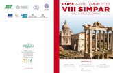 ROME APRIL 7-8-9 2016 VIII S IMPAR - Fedra Congressi · MARCO ROSSI - Policlinico Gemelli, Rome Italy 14:45 - 15:15 Mini-interventional surgery for vertebral metastasis LUCA SERRA