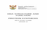 DNA STRUCTURE AND FUNCTION PROTEIN SYNTHESISdesd.nwpg.gov.za/wp-content/leaners/Life Science Self Study Guide.pdf · The DNA is active, mRNA is produced and protein synthesis takes