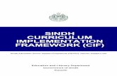 SINDH CURRICULUM IMPLEMENTATION FRAMEWORK (CIF) - Sindh Curriculum Implementation Framework (CIF) Sindh