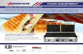 3200-WATT DOUBLE PANINI GRILL WITH RIBBED TOP AND … SHEETS/19937_Sandwich... · serving the food industry since 1951 food equipment 3200-watt double panini grill with ribbed top