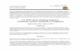 FY 2017 BJS Visiting Fellows:Criminal Justice Statistics ... · BJS may elect to fund applications submitted under this FY 2017 solicitation in future fiscal years, dependent on,
