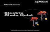 Electric Chain Hoist - cabsart.be · Operating time and load ratio Standard Speciﬁcations Speciﬁcations When selecting an electric chain hoist, the operating environment, operating
