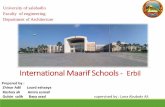 International Maarif Schools - Erbilcolleges.su.edu.krd/.../uploads/2019/05/Green-Report-Maarif-School.pdf · International Maarif Schools -Erbil University of salahadin Faculty of