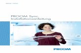 PROOM Sync. Installationsanleitung - procad.de · PROCAD > PROOM PROCAD GmbH & Co. KG · Vincenz-Prießnitz-Straße 3 · 76131 Karlsruhe Tel.: +49 (0) 721 96 56 5 · Fax: +49 (0)