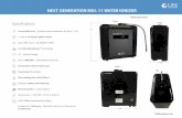 NEXT GENERATION MXL-11 WATER IONIZER - Amazon S3 · LifeIonizers.com 15” 6.25” Back Top Side Front NEXT GENERATION MXL-11 WATER IONIZER 12.5” Measurements Convertible Unit |