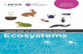 Lesson plan on investigative science Ecosystems - ccea.org.ukccea.org.uk/.../NFER_ScienceResources/Lesson_Plan_Ecosystems.pdf · 4 Prior knowledge Understanding For this lesson, pupils