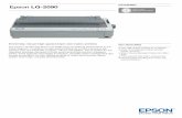 Epson LQ-2090 - CNET Content Solutions · Epson LQ-2090 DATASHEET Extremely robust high speed 24pin dot matrix printers The Epson LQ-590 and Epson LQ-2090 bring exceptional performance