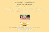 MANISHA PANCAKAM - vyakti.netvyakti.net/file162.pdfNOTE: Swami Paramarthananda has not verified the transcription of talks. The transcriptions have been The transcriptions have been