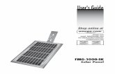 Solar Panel User's Guide - assets.omega.com · GENERAL INFORMATION The FMG-1000-SK solar panel makes it possible to use Omega flowmeters in remote applications where a reliable source