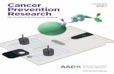 Cancer January 2015 Prevention Research · Cancer Prevention Research The Forefront of Prevention Science January 2015 Volume 8 Number 1