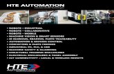 HTE AUTOMATION · automation a division of hte technologies • robots – industrial • robots – collaborative • robots – mobile • machine vision & smart sensors