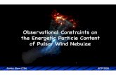 Observational Constraints on the Energetic Particle ...online.itp.ucsb.edu/online/astroplasmas09/slane/pdf/Slane_AstroPlasmas...Patrick Slane (CfA) KITP 2009 A Point About Injection!