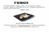 Portable Media Player with 1.8 G-Sensor Touch Screen ... · Portable Media Player with 1.8" G-Sensor Touch Screen, Built-In 4GB Memory, PLL Digital FM Radio & Bulit-In SD Card Slot
