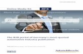 Online Media Kit 2016 - Automotive News · The B2B portal of Germany's most-quoted automotive industry publication Online Media Kit 2016  Rate card Valid from January 1, 2016.