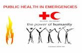 PUBLIC HEALTH IN EMERGENCIES - public health in emergencies public health support mechanisms. public