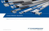 Thomson Linear Motion Systems · Linear Motion Systems 5 Thomson Linear Motion Systems The optimal balance of performance, life and cost Thomson has decades of innovation and application