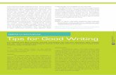 11 Tips for Good Writing - research.ui.ac.id 2011/Tips... · menulis dan setengah dari jumlah tersebut menulis di jurnal internasional, maka ... menyampaikan tips yang perlu diperhatikan