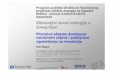 Obnovljivi izvori energije u Crnoj Gori - oie-res.me 2010/MNE EBRD RES Montengro... · 3 (C) 2009 Economic Consulting Associates Ltd Nacionalni ciljevi Potrošnja iz obnovljivih izvora