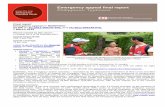 Emergency appeal final report Philippines: Typhoons · Banaue municipality in the province of Ifugao (Banao, Ducligan and Kinakin) would not be feasible as the areas are not accessible