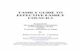 FAMILY GUIDE TO EFFECTIVE FAMILY COUNCILS - Consumer … · FAMILY GUIDE TO EFFECTIVE FAMILY COUNCILS Prepared for: The Legal Assistance Foundation of Metropolitan Chicago and the