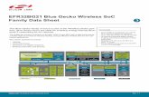 Family Data Sheet - silabs.com · folio. Blue Gecko SoCs are ideal for enabling energy-friendly Blue- Blue Gecko SoCs are ideal for enabling energy-friendly Blue- tooth 5 networking