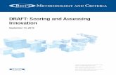 DRAFT: Scoring and Assessing Innovationambest.com/ratings/draftmethodology/draftscoringinnovation.pdf · Encouraging new ideas, fostering productive organizational evolution and back,