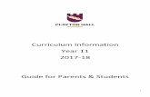 Curriculum Information Year 11 2017-18 Guide for Parents ... · Edexcel GCSE (9-1) History Crime and punishment through time, c1000-present Student Book, Edexcel GCSE (9-1), History