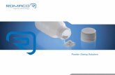 Powder Dosing Solutions - romaco.com · Delivering Solutions Powder Dosing – Needs-Driven Solutions Based on Several Decades of Experience Romaco Macofar’s reputation has been