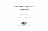 Competencies and Skills Required for Teacher Certification ... · Competencies and Skills Required for Teacher Certification in Florida Twenty-Third Edition Introduction Effective