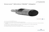 Emerson Wireless THUM Adapter · Electrical connections The THUM Adapter is connected into a powered 4–20 mA loop, powering itself by scavenging power. The THUM Adapter causes a