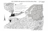 2017 Wildlife Management Unit Boundary Map · Jay Webb Minerva Lee Day Sullivan Rush Avon York Waterford Fremont Baldwin Berkshire Colesville Afton Masonville Aurelius Sterling Volney