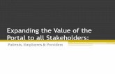 Expanding the Value of the Portal to all Stakeholders · Your Presenters Phil Slover, IT Director Debra Johansen, Chief Operations Administrator MIMA: Independent 125-provider multi-specialty