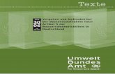 Texte Vorgehen und Methoden bei 30 - umweltbundesamt.de · The second DVD enables the user to get detailed map based interactive information on the German Summary of River Basin District